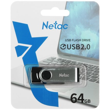 Флешка USB Netac U505 64Gb <NT03U505N-064G-20BK>, USB 2.0