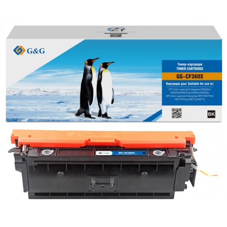 Картридж лазерный G&G GG-CF360X черный (12500 стр.) для HP CLJ M553N/M553DN/M553X/M577C/M577Z/M577F/M577DN