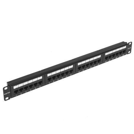 Патч-панель UTP 24хRJ-45 кат.6 1U 19дюйм SUPRLAN 10-0427