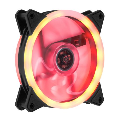 Вентилятор для корпуса Gembird D12025S12L-R черный, 120 мм, 1200 об/мин, 20.5 дБ, 3 pin