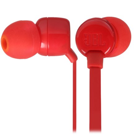 Наушники-гарнитура JBL T110 красный