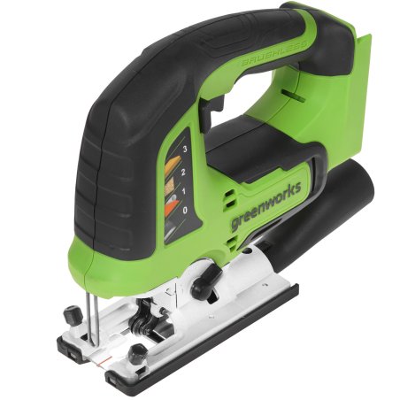 Лобзик электрический аккумуляторный GreenWorks GD24JS, 24V, бесщеточный без АКБ и ЗУ