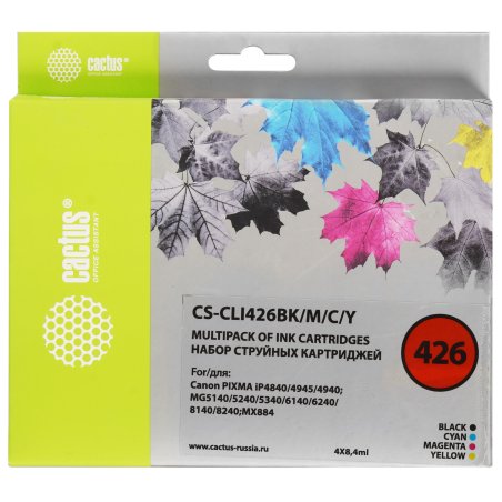 Картридж струйный Cactus CS-CLI426BK черный (8,4 мл.) для Canon MG5140/5240/6140/8140/MX884