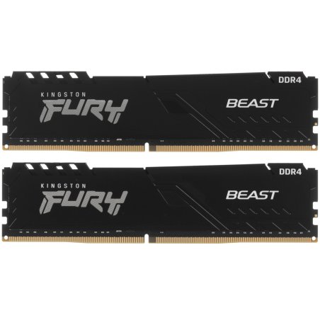 Оперативная память Kingston 16Gb 3200MT/s DDR4 CL16 DIMM (Kit of 2) FURY Beast Black