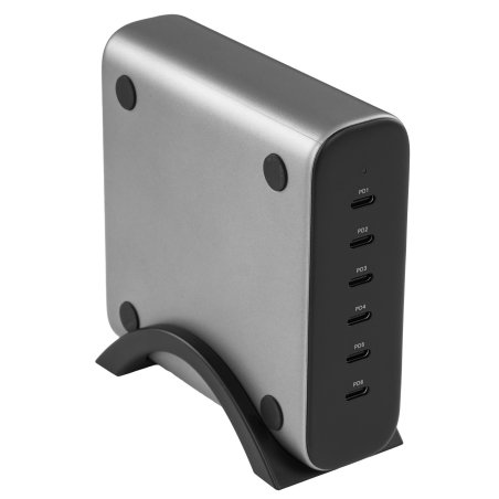 Сетевое зарядное устройство (адаптер питания) Satechi 200W USB-C 6-Port GaN Charger, 6xUSB Type-C (PD), до 200Вт, Серый ST-C200GM-EU