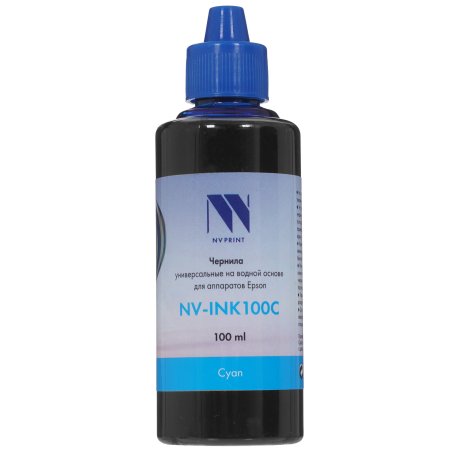Чернила NVPrint NV-INK100 универсальные Cyan на водной основе для аппаратов Epson (100ml) Китай