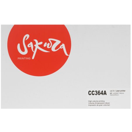 Картридж лазерный Sakura CC364A для HP LJ P4014/P4015/P4515, черный, 10000 к.