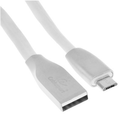 Кабель USB2.0 Cablexpert CC-G-mUSB01W-3M, AM/microB, серия Gold, длина 3м, белый, блистер