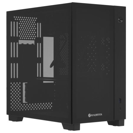 Компьютерный корпус Raijintek PAEAN MINI 0R20B00213 черный, Mini-ITX, for psu ATX PS/2, USB 3.0x2, USB 2.0x2, HD Audiox1