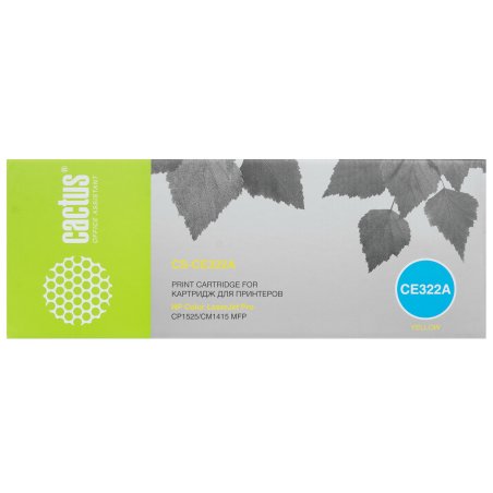 Картридж лазерный Cactus CS-CE322A желтый (1300 стр.) для HP LaserJet CP1525