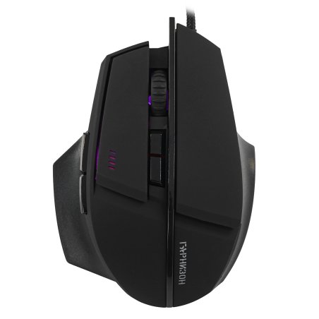 Мышь проводная Гарнизон GM-740G черный, 3200 dpi, USB, кнопки - 7