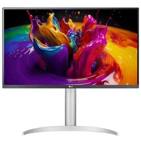 Монитор 27" LG UltraFine 27UP850K-W IPS 3840x2160, 60 Гц, 5 мс, 16:9, 400 кд/м², 2xHDMI 2.0, DP 1.4, USB-C, USB Hub (2x USB 3.0), 3.5 Jack, FreeSync, черный/серебристый