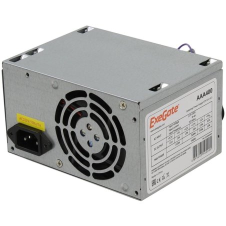 Блок питания ExeGate Special AAA400 (ES259590RUS-PC), 400Вт, 80мм, серебряный