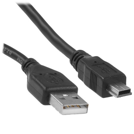 Кабель Gembird CCP-USB2-AM5P-1 USB 2.0 кабель PRO для соед. 0,3м AM/miniBM позол.конт., черный