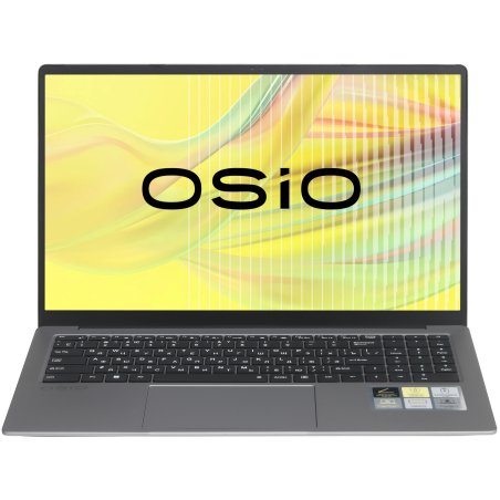 Ноутбук Osio FocusLine F160a-003 Ryzen 5 5500U 8Gb SSD 512Gb AMD Radeon Graphics 16.1" IPS FHD (1920x1080) без ОС grey WiFi BT Cam 6000mAh