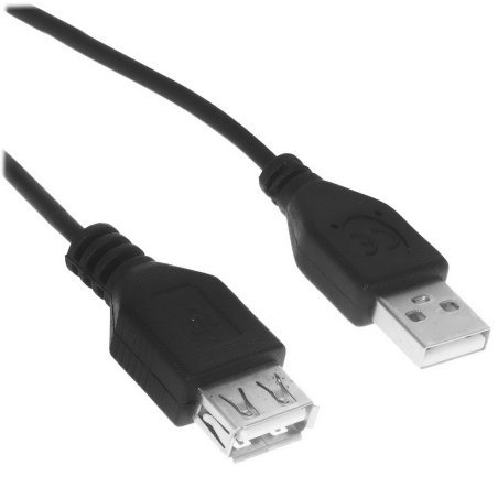 Кабель удлинительГарнизонUSB 2.0, AM/AF, 0.5м, пакет (GCC-USB2-AMAF-0.5M)