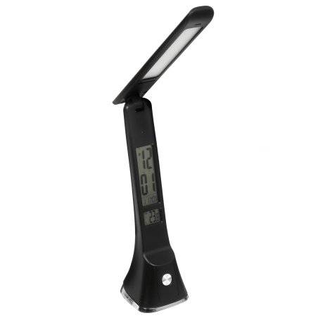 Настольный светильник Ultraflash UF-821 C02 черный (Led, светильник настольный, 7Вт, дисплей, смена цвет.темп, кожа)