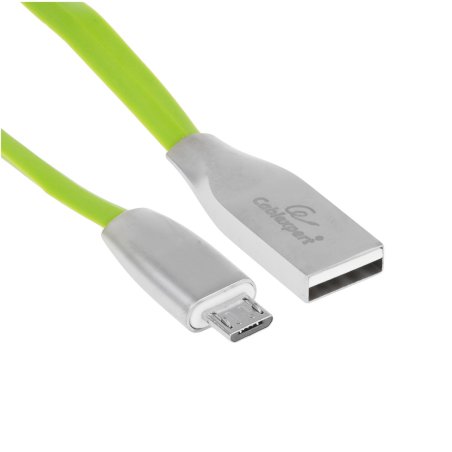Кабель USB2.0 Cablexpert CC-G-mUSB01Gn-1M, AM/microB, серия Gold, длина 1м, зеленый, блистер