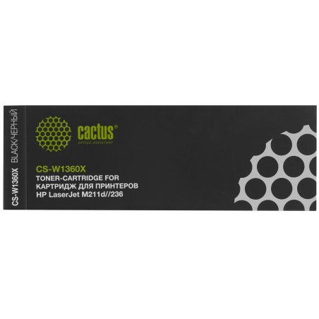 Картридж лазерный Cactus CS-W1360X (136X) черный (2600 стр.) для HP LaserJet M211d/209/233/234