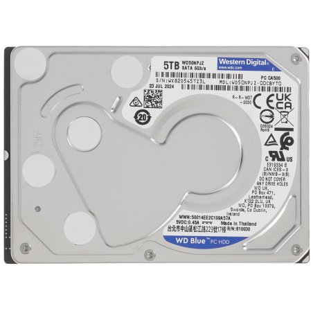 Жесткий диск Western Digital HDD SATA3 5Tb 2.5" Blue 4800 RPM 128Mb 1 year warranty (replacement ST5000LM000)