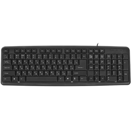 Клавиатура проводная Defender HB-420, USB, черный