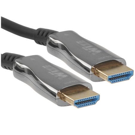 Кабель HDMI Wize AOC-8K-HM-HM-40M оптический, 40 м, 8K/60HZ 4:4:4, v.2.1, ARC, 19M/19M, HDCP 2.2, Ethernet, черный, коробка