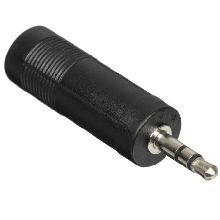 Переходник GoPower Jack 3.5мм (m)-Jack 6.3мм (f) черный Premium Zip-Lock c подвесом (1/500)