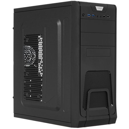 Компьютерный корпус Miditower ExeGate CP-603 Black, ATX, (без БП), 2*USB+2*USB 3.0, Audio