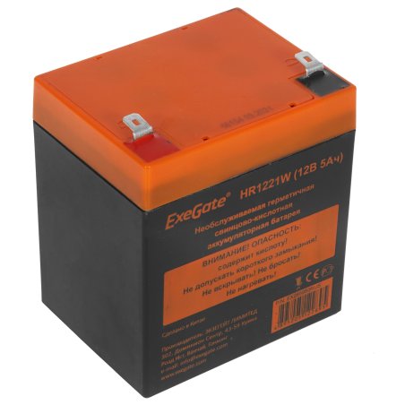 Батарея ExeGate HR1221W (12V 5Ah, клеммы F2)