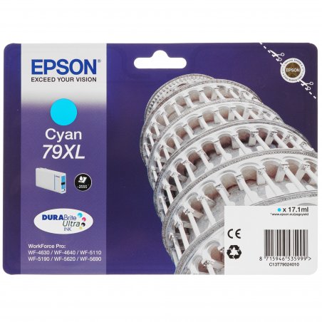 Картридж струйный Epson T7902 голубой повышенной емкости для WF-5110DW/WF-5620DWF