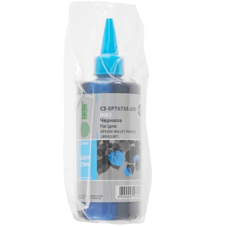 Чернила Cactus CS-EPT6735-250 светло-голубой 250мл для Epson L800/L810/L850/L1800