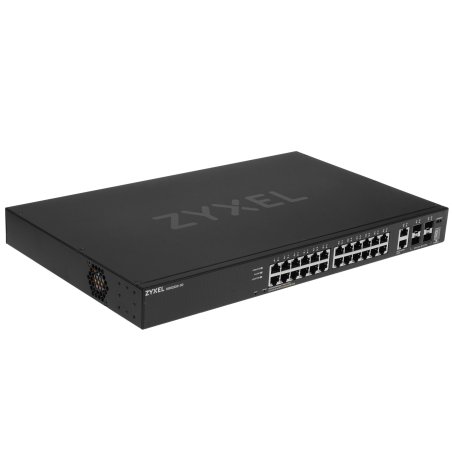 Коммутатор Zyxel XGS2220-30 L3 Access switch, rack 19", 24xRJ-45: 1G, 2xRJ-45: 1/2.5/5/10G, 4xSFP+, standalone/cloud management