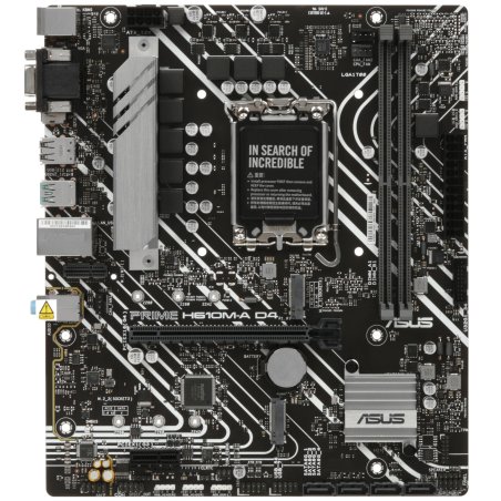 Материнская плата ASUS PRIME H610M-A D4-CSM, LGA 1700, Intel H610, 2xDDR4, 4xSATA, 2xM.2, 1xPCIe 4.0 x16, 1xPCIe x1, 1xDP, 1xD-Sub, 1xHDMI, 1x 1Gb LAN, 4xUSB-A 2.0, 2xUSB-A 3.2 Gen 1, 7.1, mATX