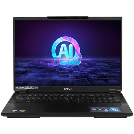 Ноутбук MSI Stealth 18 HX AI A2XWJG-052RU черный Core Ultra 9 275HX 64Gb SSD 2Tb NVIDIA GeForce RTX 5090 для ноутбуков 24Gb 18" IPS UHD+ (3840x2400) Windows 11 Home WiFi BT Cam (9S7-183341-052)