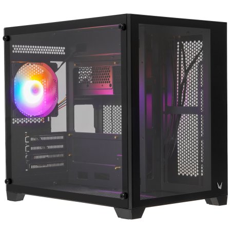 Компьютерный корпус AeroCool / Formula Crystal Z5 черный без БП mATX 1x120мм 2xUSB 2.0 1xUSB 3.0 audio bott PSU