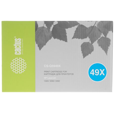 Картридж лазерный Cactus CS-Q5949X черный (6000 стр.) для HP 1320/3390/3392