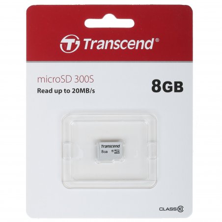 Флеш карта microSDHC 8Gb Class10 Transcend TS8GUSD300S w/o adapter