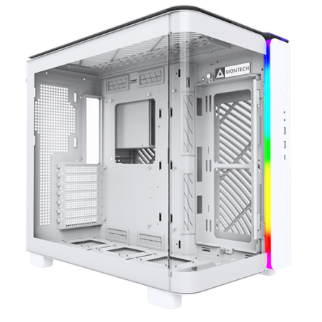 Компьютерный корпус Montech King 65 PRO белый без БП ATX 8x120мм 6x140мм 2xUSB3.0 audio bott PSU