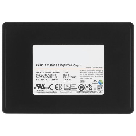 Накопитель SSD Samsung 960Gb PM893 MZ7L3960HCJR-00B7C