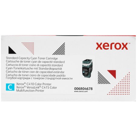 Картридж лазерный стандартный, синий Xerox VLC410/415 (2000 страниц)/ Cyan Standard Capacity Toner Cartridge, Xerox VLC410/415 (2,000 Pages)
