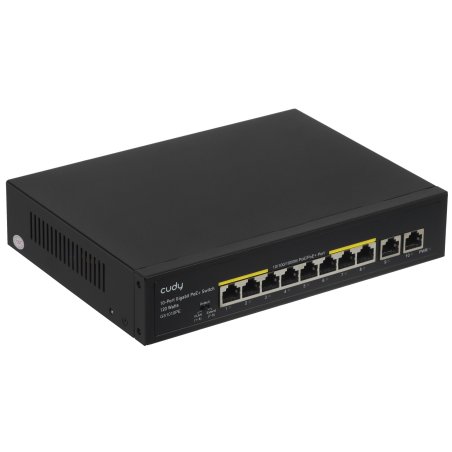 Коммутатор Cudy GS1010PE (L2) 10x1Gbит/с 8PoE+ 120W неуправляемый