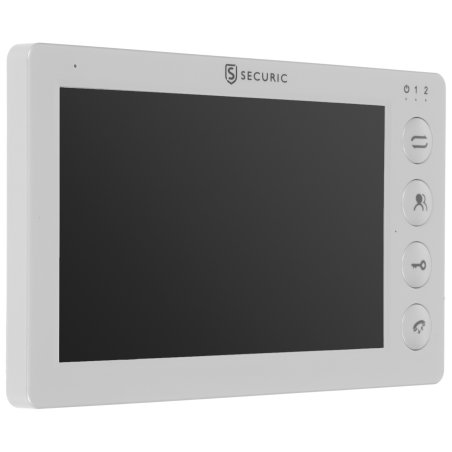 Цветной монитор видеодомофона 7" формата AHD(1080P), с детектором движения, функцией фото- и видеозаписи. Цвет белый (модель AC-434)