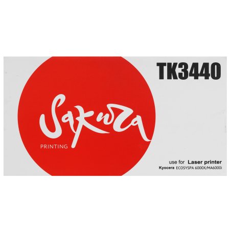 Картридж лазерный Sakura TK3440 для Kyocera Mita PA6000x/MA6000ifx, черный, 40000 к.