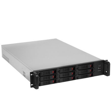Серверный корпус ExeGate Pro 2U650-HS09 (RM 19", высота 2U, глубина 650, БП 2U-920ADS, 9xHotSwap, 2*USB)