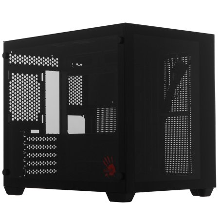 Компьютерный корпус Bloody BD-CC108 черный без БП mATX 9x120мм 2xUSB 3.0 audio bott PSU