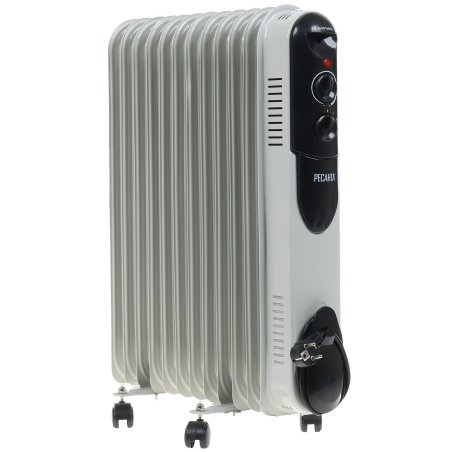 Обогреватель масляный Ресанта ОМПТ-12Н (12 секций) белый, 2500 Вт, 25 м2, термостат 67/3/5