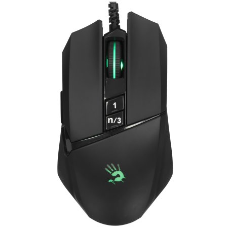 Мышь проводная A4Tech Bloody W65 Max Mini черный, 12000 dpi, USB, кнопки - 9