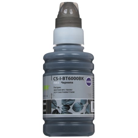 Чернила Cactus CS-I-BT6000BK черный 100мл для Brother DCP-T300, DCP-T500W,DCP-T700W, MFC-T800W