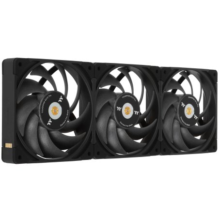 Комплект вентиляторов для корпуса Thermaltake TOUGHFAN EX12 Pro (3 шт.) черный, 120 мм, 2000 об/мин, 29.8 дБ, 4 pin