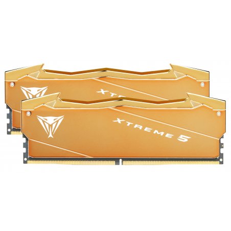 Оперативная память Patriot Viper Xtreme 5 Aurum, DDR5, 32GB (2x16GB), 8000 MHz, CL38, с радиатором, золотистый